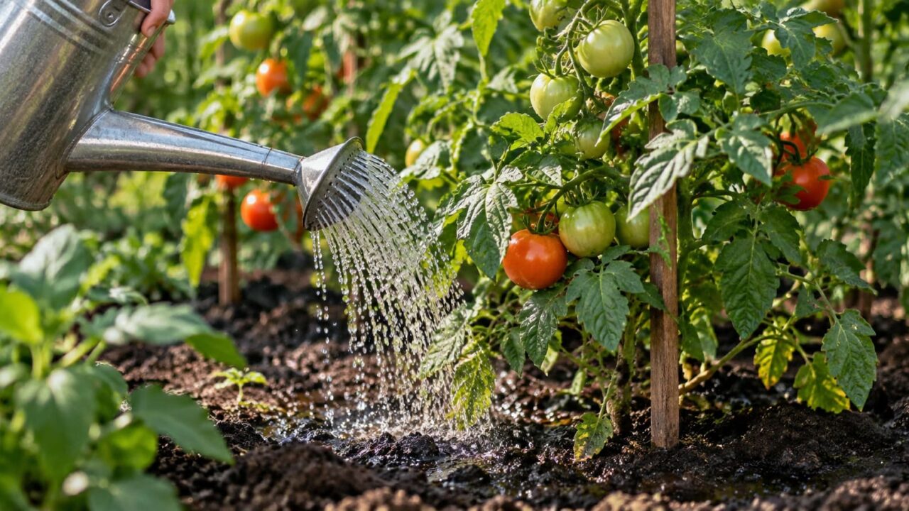 cada cuánto regar las tomateras