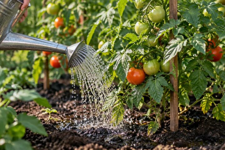 cada cuánto regar las tomateras