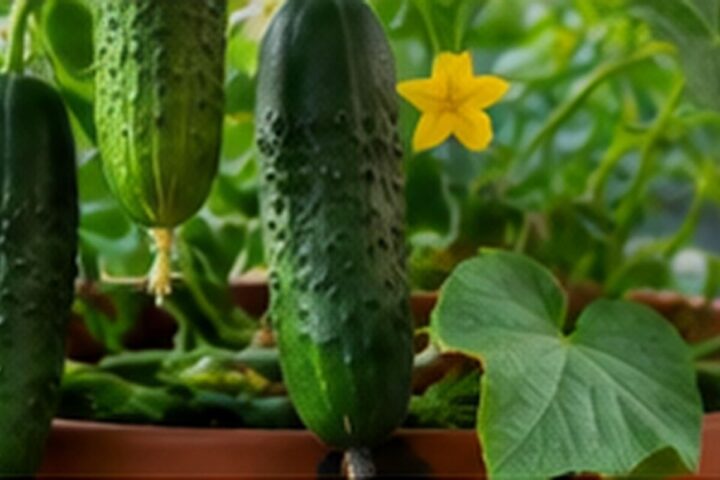 cultivar pepinos en maceta